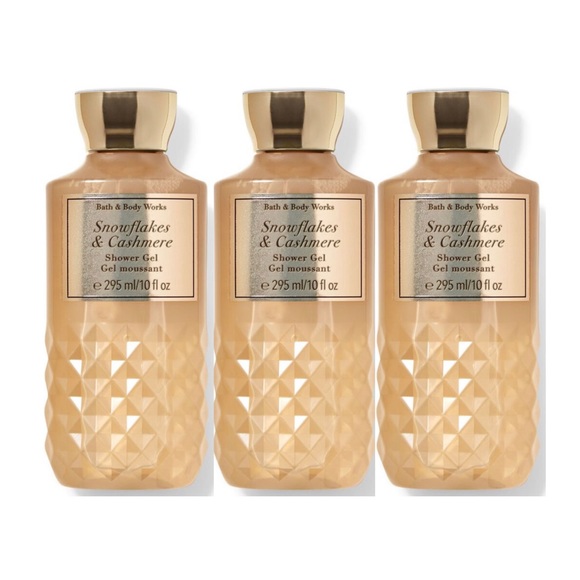 Bath & Body Works Other - 3-Bath and Body Works Snowflakes and Cashmere Shower Gel